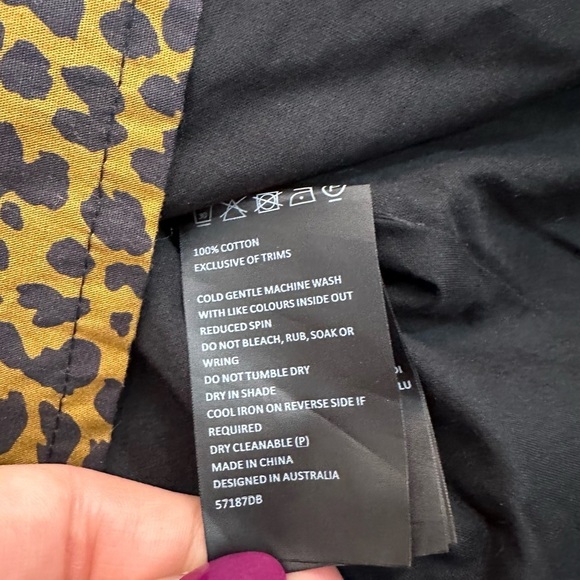 BARDOT Leopard Print Mini Dress size M - Picture 8 of 11